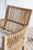 Rattan Wrapped Chair with Cushion - 33" - Brown - IMAGE 3