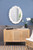 Coral Framed Oval Wall Mirror - 35.5" - White - IMAGE 2