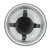 Small Bell Shaped Glass Candle Holder - 18.75" - Clear and Black