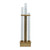 Crystal Table Lamp - 6.5' - Clear and Gold - IMAGE 4