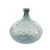 Large Mira Textured Swirl Glass Vase - 13.25" - Gray and White
