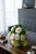 Honeycomb Dimple Motif Oval Glass Vase - 15.75" - Green - IMAGE 3