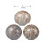 Marbleized Ceramic Balls - 4" - Brown - Set of 3
