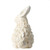 17.5" White Vintage Style Glossy Ceramic Rabbit Outdoor Statue - IMAGE 3