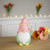 Gnome Holding Flowers Spring Figurine - 8" - Pink and Green - IMAGE 2