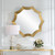 Brushed Brass Round Wall Mirror - 42" - Gold - IMAGE 3