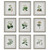 Botanicals Framed Wall Art - 20" x 17" - Set of 9 - IMAGE 1