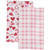 Plaid and Hearts Valentine's Day Kitchen Tea Towels - 26" - Pink and Red - Set of 2 - IMAGE 1