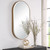 Beveled Oval Wall Mirror - 40" - Antique Gold - IMAGE 3