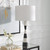 Banded Hourglass Table Lamp with Drum Shade - 29.5" - Black and White - IMAGE 3
