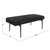 Plush Button Tufted Shearling Accent Bench - 49.5" - Black - IMAGE 3