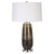 Rustic Etched Glass Table Lamp with Tapered Shade - 27.75" - Bronze - IMAGE 4