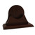 10" Chocolate Brown Single Mahogany Finished Base - IMAGE 1