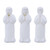 Standing Monk Tabletop Decorations - 9.75" - White - 3ct - IMAGE 1