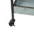 Three-Tier Homestead Galvanized Shelf - 40" - Gray and Black