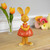 Bunny Girl in Polka Dot Dress Easter Outdoor Garden Statue - 8" - IMAGE 2