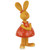 Bunny Girl in Polka Dot Dress Easter Outdoor Garden Statue - 8" - IMAGE 4
