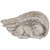 Sleeping Angel Dog Memorial Outdoor Garden Statue - 7" - IMAGE 2
