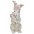 Mother and Baby Bunny Outdoor Garden Easter Statue - 9.25" - IMAGE 1