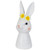 Easter Bunny Bust with Daisy Flower Crown - 9" - White - IMAGE 3
