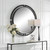 Quadrant Modern Round Wall Mirror - 45.5" - Black - IMAGE 3