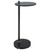 Round Glass Top Drink Table - 23.25" - Black - IMAGE 1