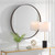 Eden Round Wall Mirror - 36" - Dark Brown - IMAGE 3