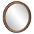 Distressed Bolton Round Wall Mirror - 36" - Brown and Black - IMAGE 4