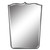 Handcrafted Tiara Curved Wall Mirror - 40" - Black - IMAGE 1