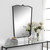 Handcrafted Tiara Curved Wall Mirror - 40" - Black - IMAGE 3
