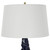 Abstract Geometric Glossy Table Lamp with Tapered Drum Shade- 31" - Navy Blue - IMAGE 6