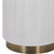Whitewashed Textured Table Lamp with Drum Shade - 30" - White