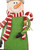3' Red, Green, and White Christmas Metal Snowman Yard Stake or Standing Decor or Wall Decor - IMAGE 2