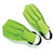 11.25" Florescent Green Dolphin Recreational Swim Fins - Children's - IMAGE 2