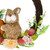 Floral Grapevine Spring Easter Wreath with Rabbit - 12" - IMAGE 4