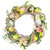 Flowers and Speckled Eggs Artificial Easter Wreath - 12" - IMAGE 1