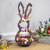 Floral Grapevine Bunny Shaped Easter Basket Decoration - 21" - IMAGE 2