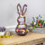 Floral Grapevine Bunny Shaped Easter Basket Decoration - 21" - IMAGE 3
