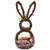 Floral Grapevine Bunny Shaped Easter Basket Decoration - 21" - IMAGE 6