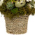 Wooden Mixed Floral and Easter Egg Artificial Arrangement - 7" - IMAGE 3