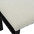Shearling Cushioned Top Small Bench - 22.75" - White and Black