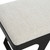 Boucle Upholstered Top Bench with Curved Base - 53" - White and Black