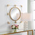 Solid Bars Beveled Square Wall Mirror - 24" - Gold and Clear - IMAGE 3