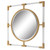 Solid Bars Beveled Square Wall Mirror - 24" - Gold and Clear - IMAGE 4