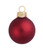 Glass Ball Christmas Ornaments 6" (150mm) - Matte Red - 2ct - IMAGE 1