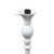 71" White Marbleized Glass Shade Torchiere Floor Lamp - IMAGE 5