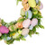 Roses and Easter Eggs Small Artificial Spring Wreath - 15" - IMAGE 3