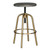 Adjustable Revolving Counter Stool - 24" - Gold and Gray - IMAGE 1
