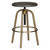 Adjustable Revolving Counter Stool - 24" - Gold and Gray - IMAGE 3