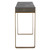 Rectangular Console Table with Strap Legs - 60" - Gray and Gold - IMAGE 5